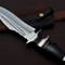 Classic Bowie Knife Handmade 1095 High Carbon Steel With Leather Sheath 1