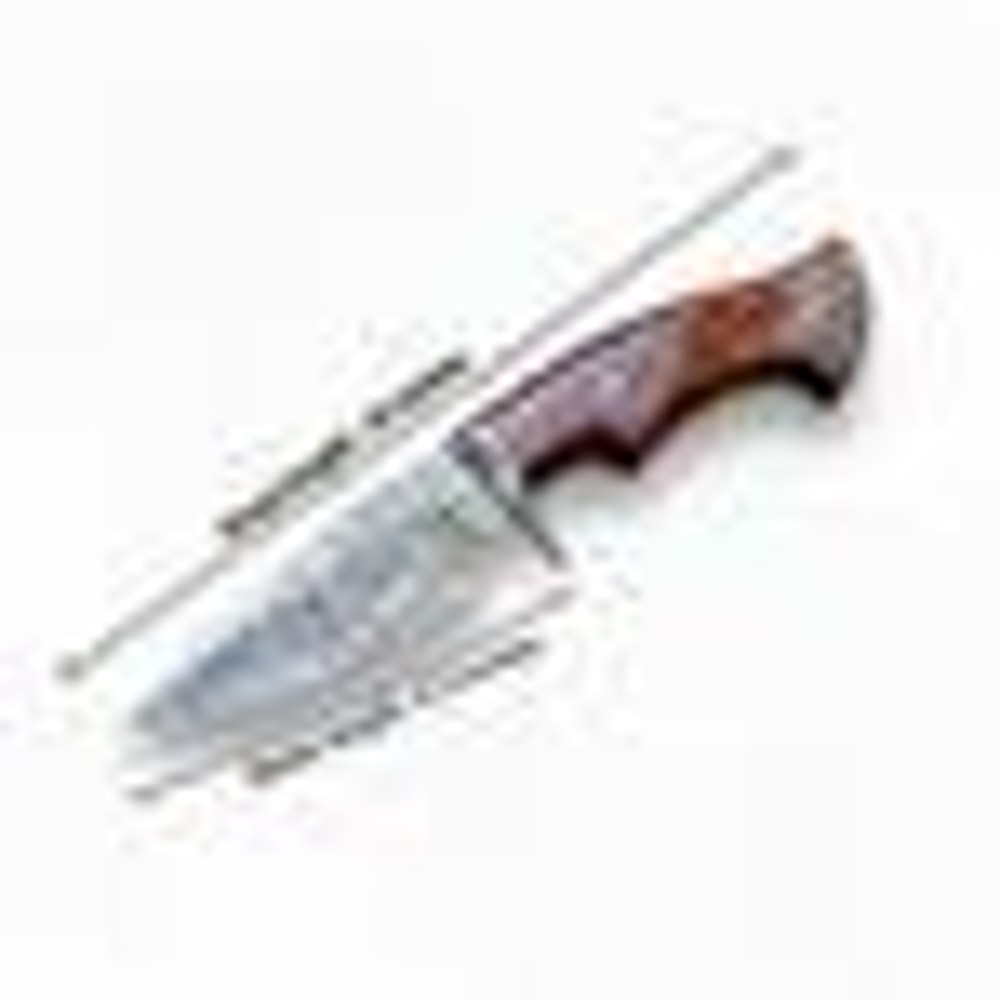 10 Handmade Damascus Steel Hunting Knife Rosewood Handle Fixed Blade For Camping Survival Example