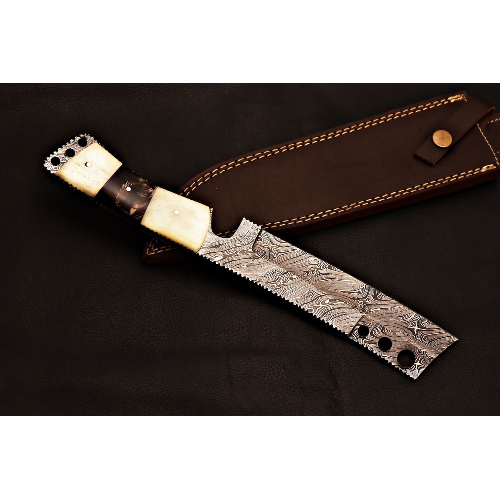 Handcrafted Damascus Knife Camping Hunting Fixed Blade Hunters And Campers 1