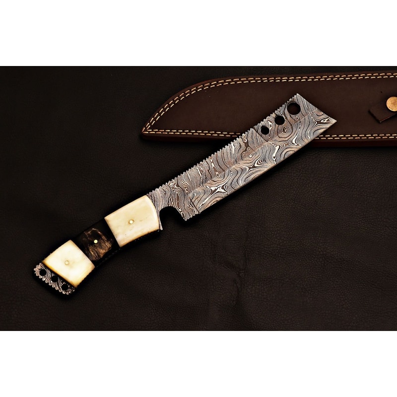 Handcrafted Damascus Knife Camping Hunting Fixed Blade Hunters And Campers 4