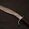 Damascus Steel Kukri HandForged Curved Survival Knife Perfect For Outdoor Enthusiasts 1