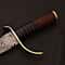 Damascus Steel Kukri HandForged Curved Survival Knife Perfect For Outdoor Enthusiasts 2