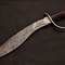 Damascus Steel Kukri HandForged Curved Survival Knife Perfect For Outdoor Enthusiasts 4
