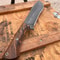 Heavy Chopper Machete Knife With Sleipner Steel Walnut Wood Grip 6