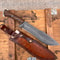Heavy Chopper Machete Knife With Sleipner Steel Walnut Wood Grip 0