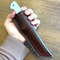 Hunting Knife N690 Steel Full Tang Survival Camping Knife White Corian Handle 0