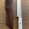 Hunting Knife N690 Steel Full Tang Survival Camping Knife White Corian Handle 5