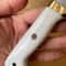 Hunting Knife N690 Steel Full Tang Survival Camping Knife White Corian Handle 7