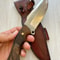 Hunting Knife N690 Steel Heavy Duty Camping Survival Knife Walnut Wood Handle 0