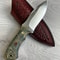 Hunting Knife N690 Steel Blacksmith Made Camping EDC Skinning Knife Maple Wood Handle 0