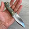 Hunting Knife N690 Steel Blacksmith Made Camping EDC Skinning Knife Maple Wood Handle 9