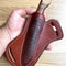Hunting Knife N690 Steel Full Tang Camping EDC Knife Glossy Chestnut Wood Handle 6