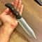 Hunting Knife N690 Steel Full Tang Survival Outdoor Knife Ebony Wood Handle 9