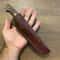 Handmade 80CrV2 Steel Hunting Knife Walnut Wood Bushcraft Camping Blade 5