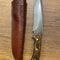 Hunting Knife 1075 Carbon Steel Heavy Duty Full Tang Survival Knife Walnut Wood Handle 4