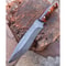 Hunting Knife 1075 Carbon Steel Heavy Duty Full Tang Survival Knife Walnut Wood Handle 9