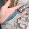 Hunting Knife 1075 Carbon Steel Full Tang Heavy Duty Outdoor Knife Walnut Wood Handle 2