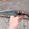 Hunting Knife 1075 Carbon Steel Full Tang Heavy Duty Outdoor Knife Walnut Wood Handle 5