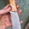 Handmade 1075 Carbon Steel Hunting Knife Silverberry Wood Camping Blade 0