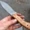 Handmade 1075 Carbon Steel Hunting Knife Silverberry Wood Camping Blade 6