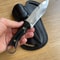 Hunting Knife 1075 Carbon Steel Compact Handle Blacksmith Made Camping Survival Knife 0
