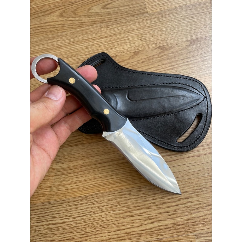 Handmade 1075 Steel Hunting Knife Compact Outdoor Camping Blade Wedding GIFT Hunter GIFT 3