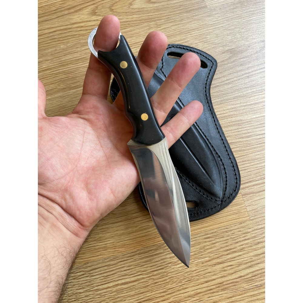 Handmade 1075 Steel Hunting Knife Compact Outdoor Camping Blade Wedding GIFT Hunter GIFT 0