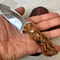 Outdoor Utility Knife Blacksmith Made 1075 Steel Camping Blade 0