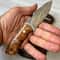 Outdoor Utility Knife Blacksmith Made 1075 Steel Camping Blade 7