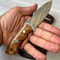 Outdoor Utility Knife Blacksmith Made 1075 Steel Camping Blade 7