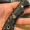 Hunting Knife 1075 Carbon Steel Black Compact Handle Full Tang EDC Camping Knife 3