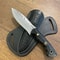 Hunting Knife 1075 Carbon Steel Black Compact Handle Full Tang EDC Camping Knife 4