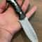 Hunting Knife 1075 Carbon Steel Black Compact Handle Full Tang EDC Camping Knife 5