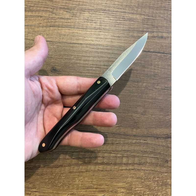 Chef Knife Set N690 Steel Black Compact Handle Kitchen Cooking Knives With Double Leather Sheaths 3