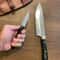 Chef Knife Set N690 Steel Black Compact Handle Kitchen Cooking Knives With Double Leather Sheaths 1