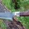 XL Kitchen Chef Knife With Rustic Stag Horn Wood Handle 3