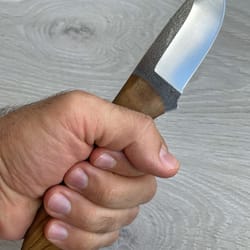 carving knife n690 steel silverberry handle full tang bushcraft woodworking knife