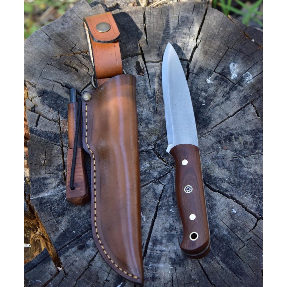 Premium Full Tang Woodworking Knife With N690 Steel Silverberry Handle 7