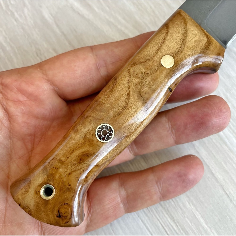 Premium Full Tang Woodworking Knife With N690 Steel Silverberry Handle Wedding GIFT 3