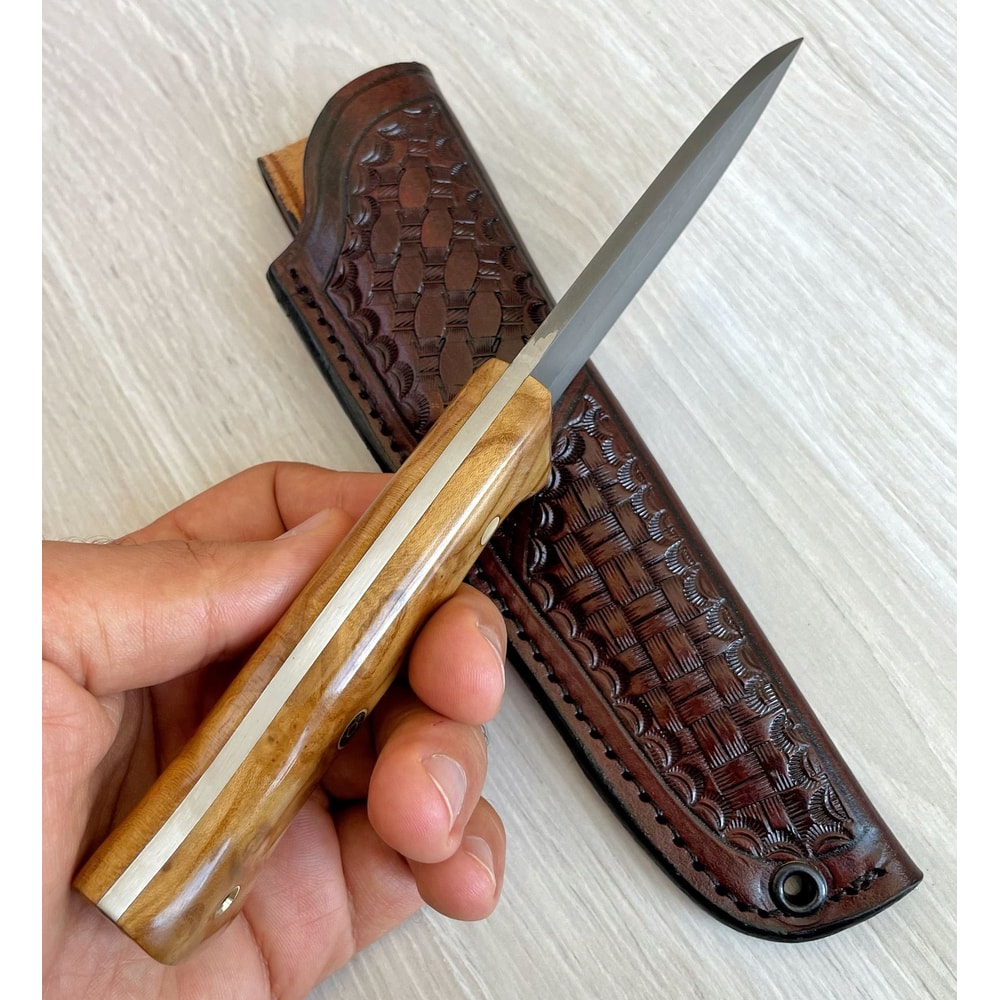 Premium Full Tang Woodworking Knife With N690 Steel Silverberry Handle Wedding GIFT 5