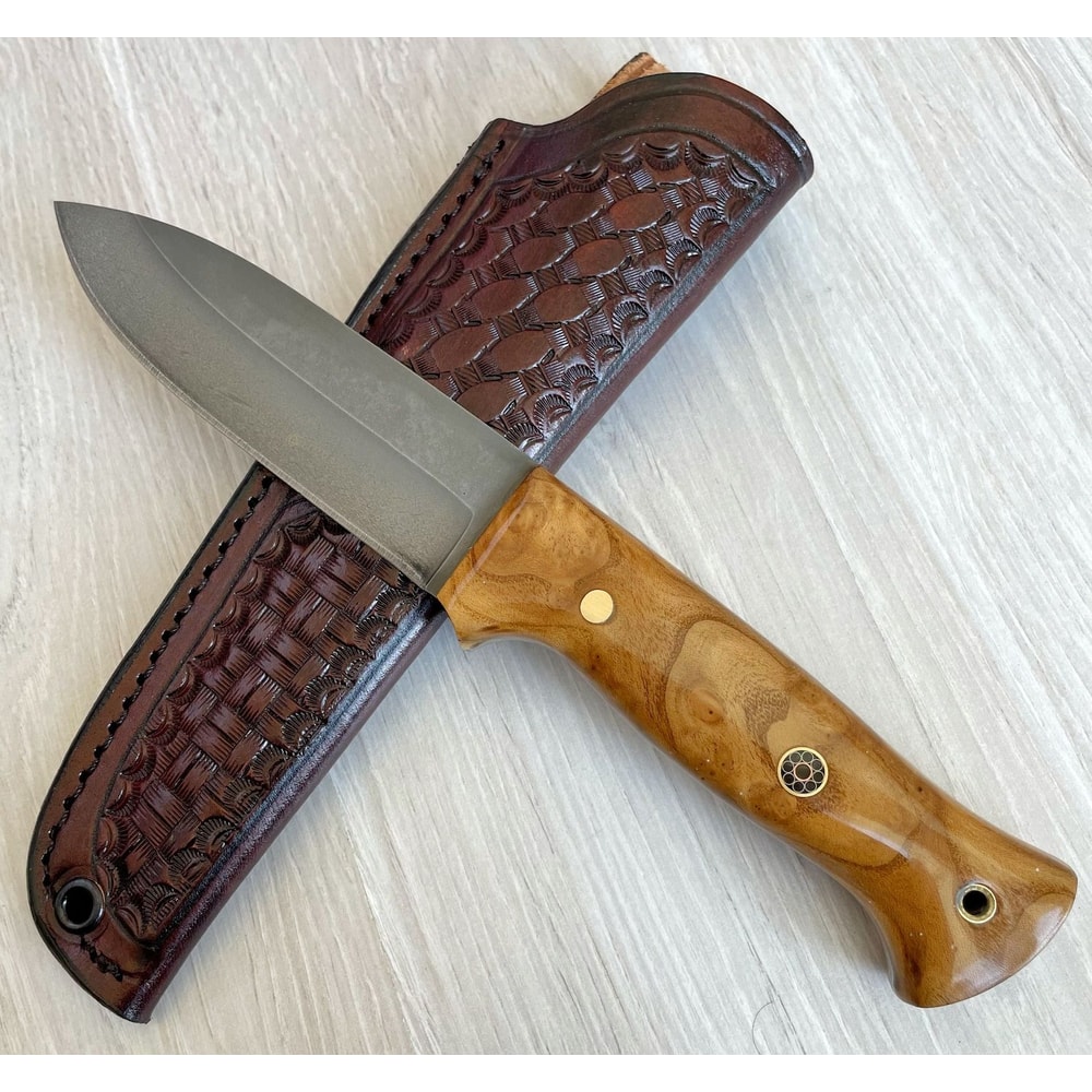 Premium Full Tang Woodworking Knife With N690 Steel Silverberry Handle Wedding GIFT 7