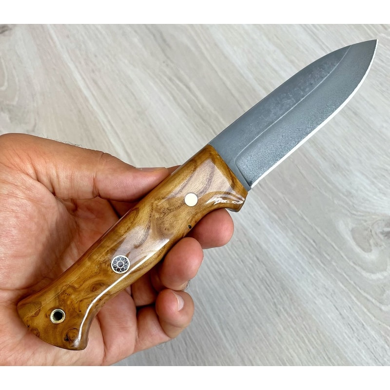 Premium Full Tang Woodworking Knife With N690 Steel Silverberry Handle Wedding GIFT 8