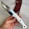Handmade Wood Carving Knife N690 Steel Bushcraft Knife With Silverberry Grip 7