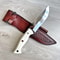Handmade Wood Carving Knife N690 Steel Bushcraft Knife With Silverberry Grip 8