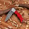 Personalized EDC Folding Knife Damascus Steel Collector Gift Blade 3