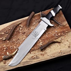 handmade predator bowie knife – d2 steel tactical outdoor blade