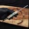 Full Tang Damascus Bowie Knife With Camel Bone Ergonomic Handle 1