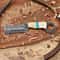 Full Tang Damascus Bowie Knife With Camel Bone Ergonomic Handle 0