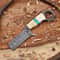 Full Tang Damascus Bowie Knife With Camel Bone Ergonomic Handle 8