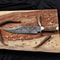 Juan Padillo Damascus Bowie Knife Antler Handle Full Tang Hunting Knife 1